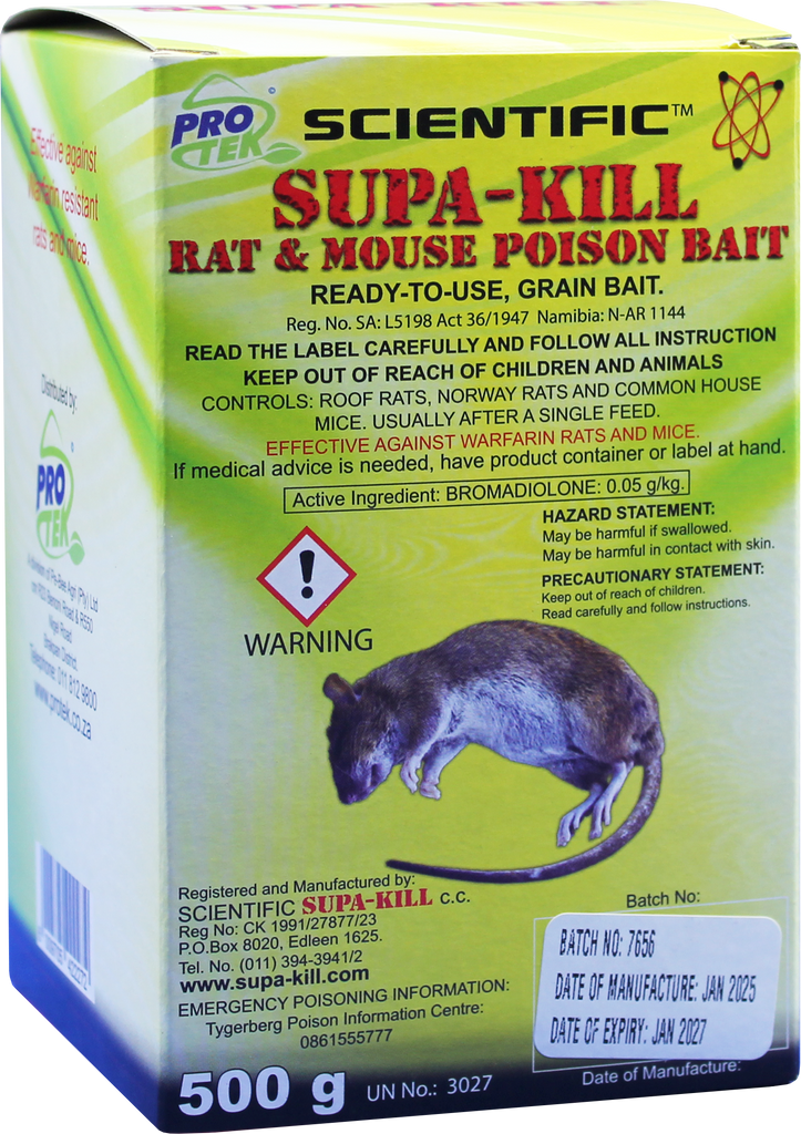 SUPA KILL GRAIN BAIT 500G PROTEK – Hinterland