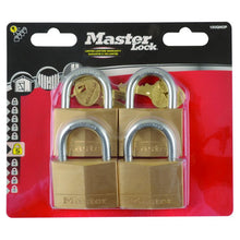 LOCK PAD BRASS 50MM 4PCK KA MASTER