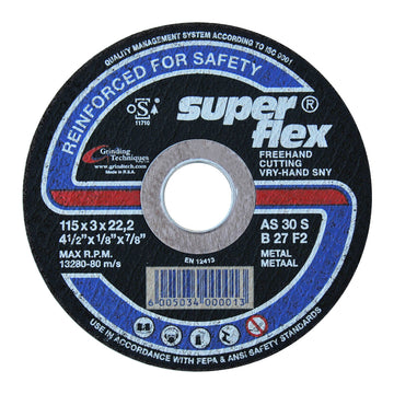 CUTTING DISC STEEL FLAT 115X3X22.2 S/FLE Default Title