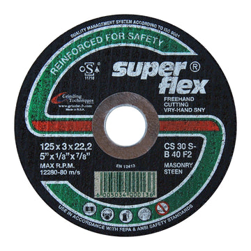 CUTTING DISC STONE 125MM S/FLEX Default Title