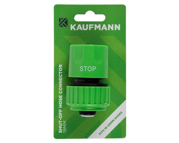KAUFMANN CONNECTOR HOSE SHUT OFF 15MM Default Title