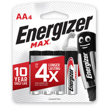 ENERGIZER MAX BATTERY AA 4PK Default Title