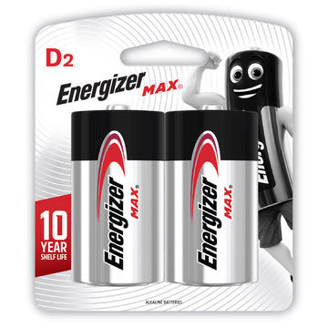 ENERGIZER MAX BATTERY D 2PK Default Title