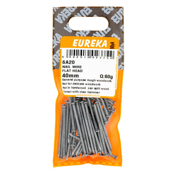 NAIL WIRE FLAT HEAD 40MM Q:60G EUREKA Default Title