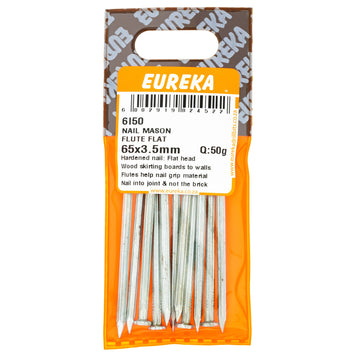 NAIL MAS FLUTED FLAT 65MM Q:50G EUREKA Default Title