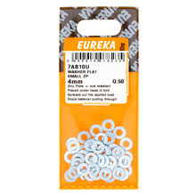 WASHER FLAT SMALL 4MM Q:50 EUREKA Default Title