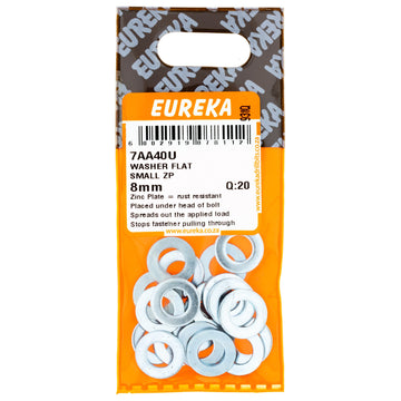 WASHER FLAT SMALL 8MM Q:20 EUREKA Default Title