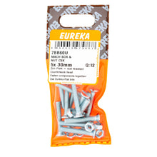 SCREW & NUT MACH CSK 5X30MM Q:12 EUREKA Default Title