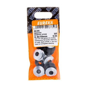 WASHER BONDED EPDM 6X19MM Q:20 EUREKA Default Title