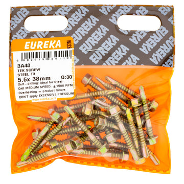 SCREW HEX T CRSE 5.5X38MM Q:30 EUREKA Default Title