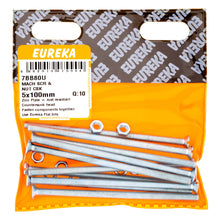 SCREW & NUT MACH CSK 5X100MM Q:100 EUREK Default Title