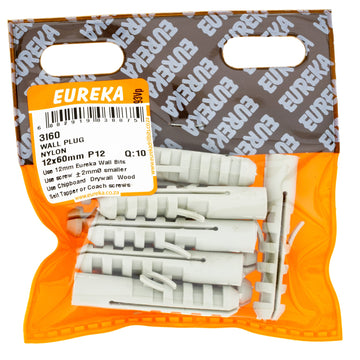 PLUG NYLON 12X60MM P12 Q:6 EUREKA Default Title