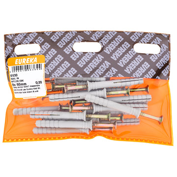NAIL & NYLON CSK 8X60MM Q:20 EUREKA Default Title