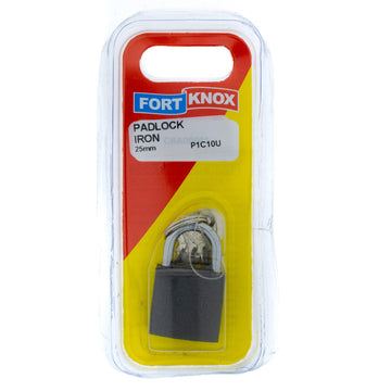 PADLOCK IRON 25MM Q:1 F/KNOX Default Title