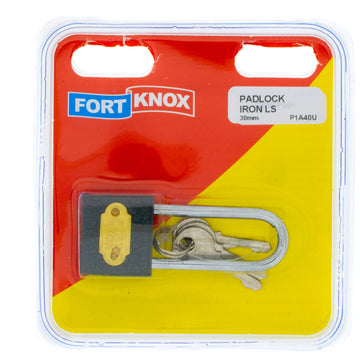 PADLOCK IRON 30MM  L/S Q:1 F/KNOX Default Title