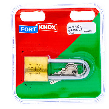 PADLOCK BRASS L/S 30MM Q:1  F/KNOX Default Title