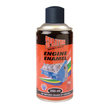 SPRAYON ENGINE ENAMEL MATT BLACK Default Title