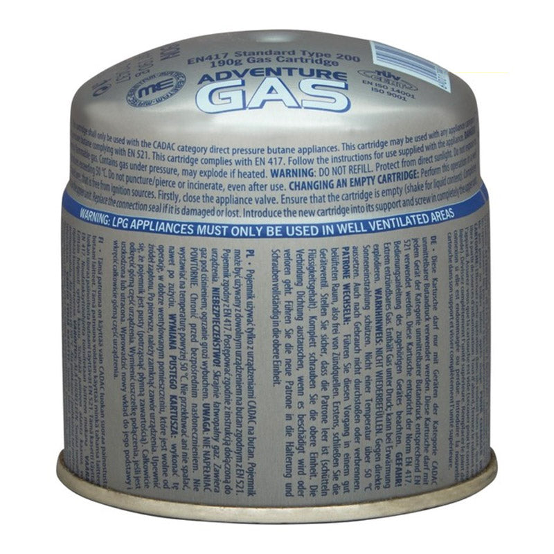 CARTRIDGE GAS 190G CADAC – Hinterland