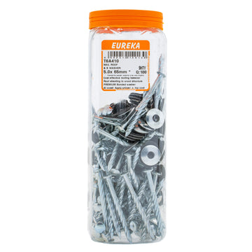 NAIL ROOF & SEAL 4.5X65MM Q:100 EUREKA Default Title