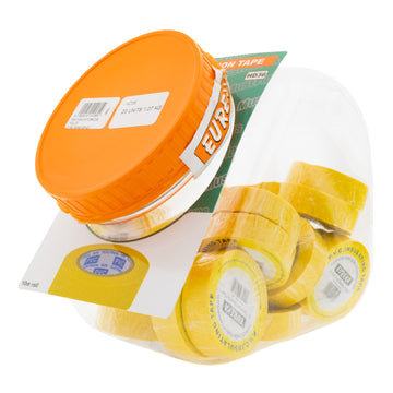 TAPE INSULATION 19MMX10M YELLOW EUREKA Default Title