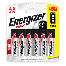 ENERGIZER MAX BATTERY AA (4+2 FREE) 6PK Default Title