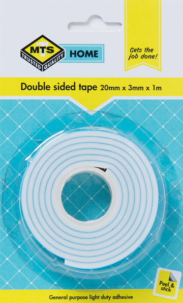 DOUBLE SIDED TAPE 20MMX3MMX1M Default Title