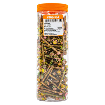 TEK SCREW WOOD T17 5.5X5MM Q:200 EUREKA Default Title