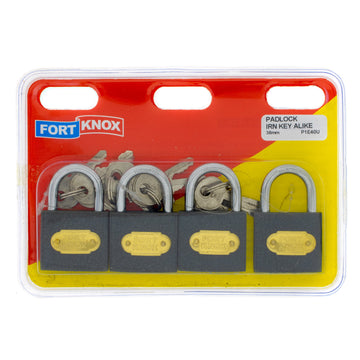 PADLOCK IRON 38MM Q:4 F/KNOX Default Title