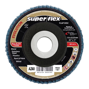 FLAP DISC SANDFLEX 115X22MM AZ40 EVOLUT Default Title