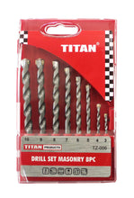 DRILL SET MASONRY 8PC TITAN Default Title