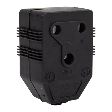 JANUS COUPLER DBL PVC 16A BLK PP NEXUS Default Title