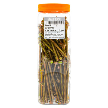 TEK SCREW STL FULL T3 5.5X90MM Q:100 EUR Default Title