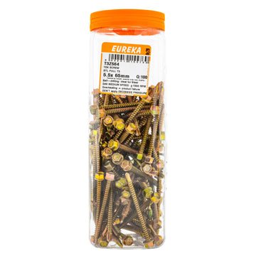TEK SCREW STL FULL T3 5.5X65MM Q:100 EUR Default Title