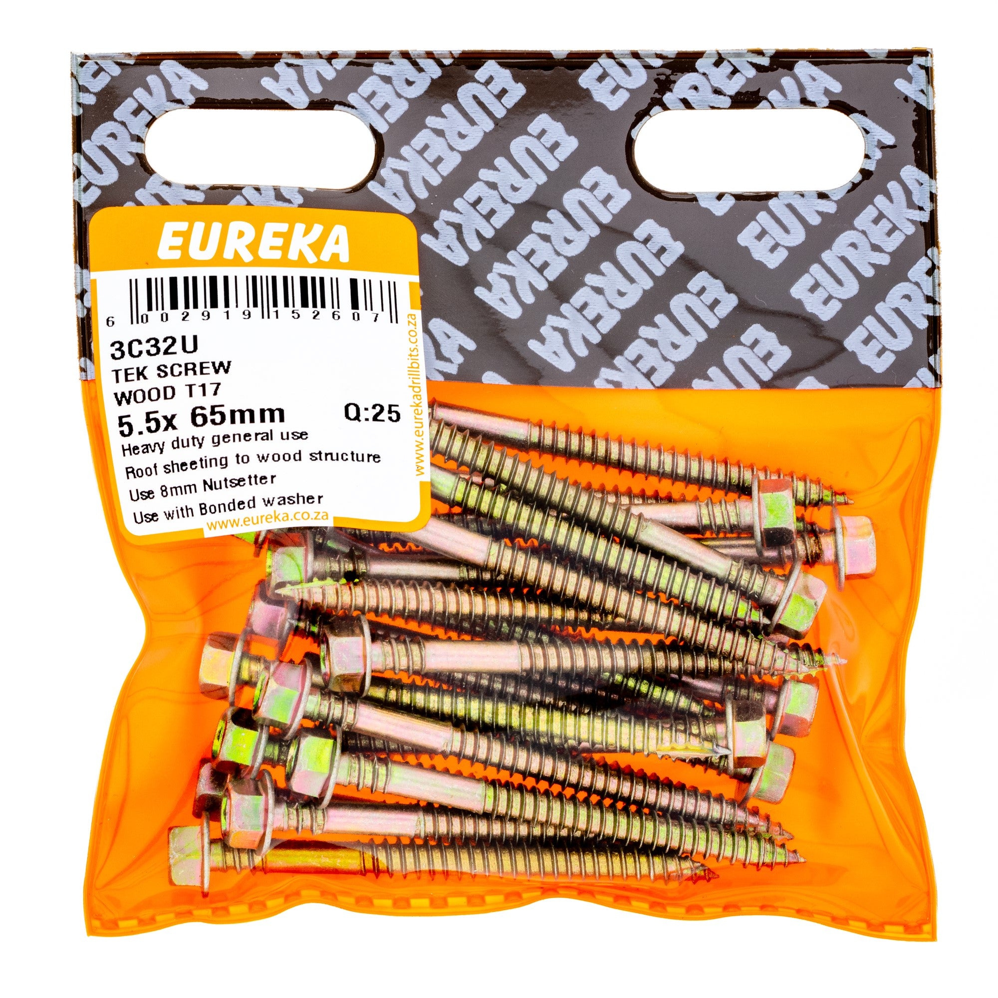 TEK SCREW WOOD T17 5.5X65MM Q:25 EUREKA – Hinterland