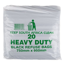 REFUSE BAG BLACK 20 PACK 38MIC Default Title