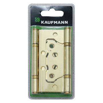HINGE FLUSH BRASS PLATED 100MM KAUFMANN Default Title