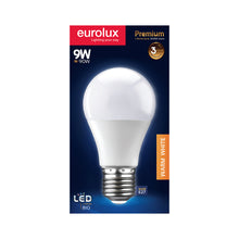 EUROLUX LED 9W A60 E27 WW Default Title