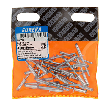 BLIND RIV PEELED ALM 4.8X15MM Q:30 EUREK Default Title