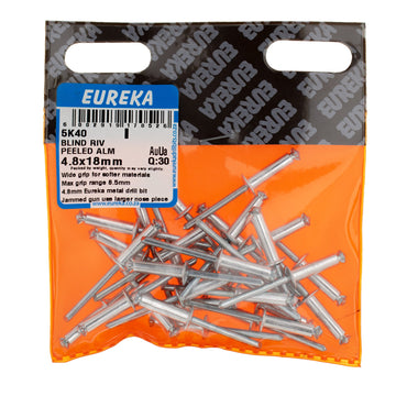 BLIND RIV PEELED ALM 4.8X18MM Q:30 EUREK Default Title