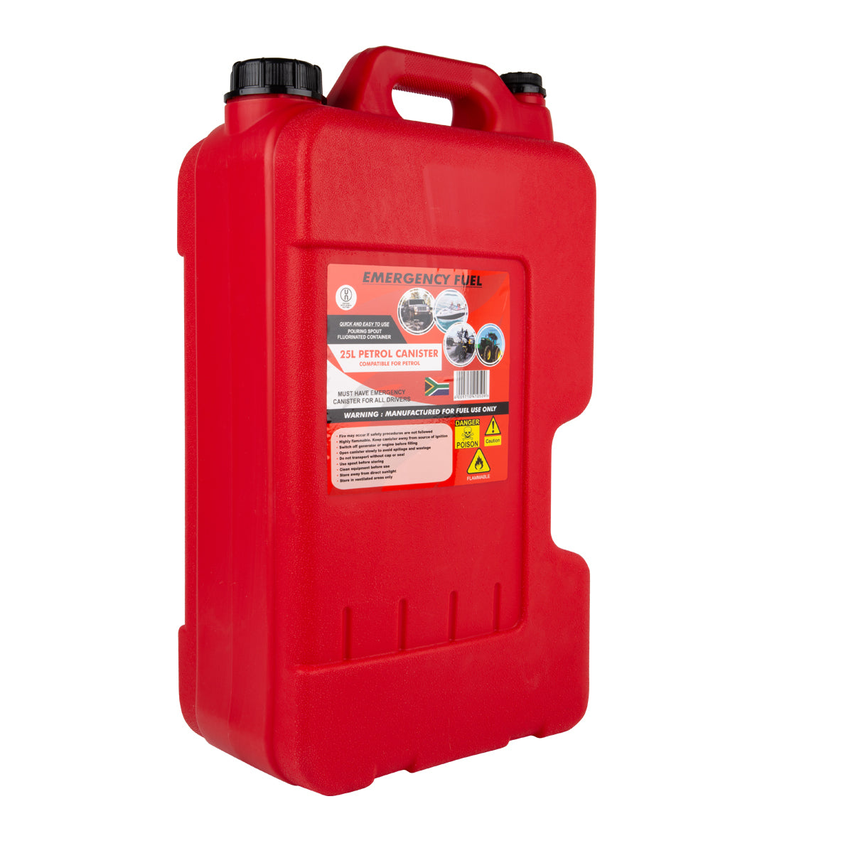 JERRY CAN PLASTIC PETROL 25L – Hinterland