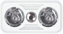 Bathroom Rectangular 3 in 1 White Heater, Light & Extractor ( 3 Lamp) Eurolux
