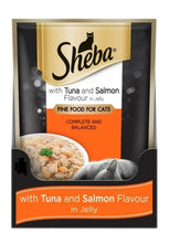 WHISKAS SHEBA CAT FOOD POUCH TUNA & SALMON IN JELLY 70G