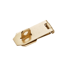 HASP & STAPLE HORIZ. BRASS 90MM MACKIE