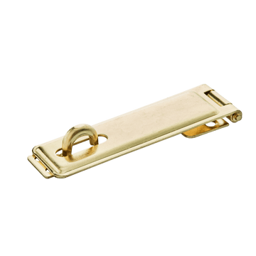 HASP & STAPLE HORIZ. BRASS 115MM MACKIE
