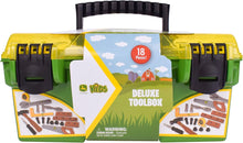 TOY TOOL BOX WITH TOOLS JOHN DEERE