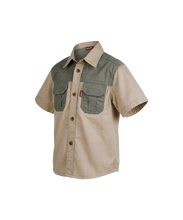 Kids Shirt Bush Meerkat Khaki Olive, Salty Bushwear, Hinterland