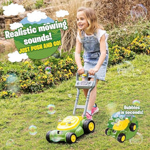 John Deere Bubble N Fun toy lawn mower, Hinterland