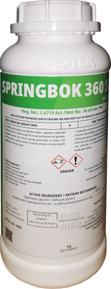 PROTEK R GLYPHOSATE 360G/L 1L