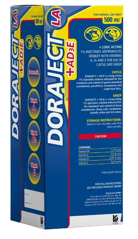INJ DORAJECT + AD3E LA 500ML KYRON – Hinterland