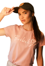 T-SHIRT DUSTY PINK WITH BOSBOK